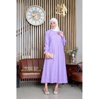 Gambar Midi dress ekclusive katun bordir bangkok mix furing katun hero Ori by kamari dari sehati khimar undefined 1 Tokopedia