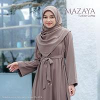 Gambar Mazaya Abaya By Saina HIjab gamis cantik elegant s simple busui frendly abaya turkey with pashmina y dari tkay haulan undefined 5 Tokopedia
