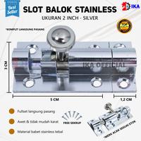 Gambar Grendel 2" GOLD & SILVER Slot Selot Pintu Lemari Kamar Jendela Tebal Model Balok Babet Finishing Chrome Silver Gold Kunci Gembok Pengaman Rumah Murah High Quality Bagus Hunian Apartemen Wc Dapur Toilet Kaca dari nyirarastiec undefined 1 Tokopedia