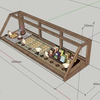 Gambar PROMOO!! etalase kayu kaca jualan warung kopi food display kue roti dari vauzanstore. undefined 2 Tokopedia