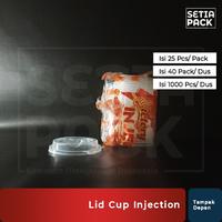 Gambar Tutup Gelas Plastik Minuman Cup Injection 14Oz 16Oz 24 Oz Isi 25Pcs dari TOKO SUMBER SENTOSA1 undefined 2 Tokopedia