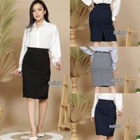 Gambar NEW Rok Kerja Pendek Hitam Span 3/4 Bahan Formal Kantor Rok Pendek Rok Span Rok Hitam dari Indhiana Official undefined 1 Tokopedia