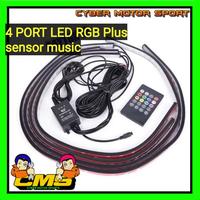 Gambar Lampu kolong interior, led kolong dashboard. lampu kolong jok mobil. lampu bawah dashboard. led kolong colokan lighter dari BARAN CAR undefined 4 Tokopedia