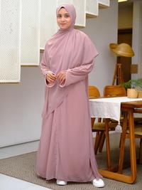 Gambar OKmusllim- Gerai Hawa - Shafana Abaya Terbaru Gamis Dress Muslim Syari Elegan Baju Akad Nikah Wanita dari tkoay undefined 5 Tokopedia