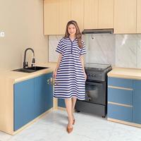Gambar db - MICI daster dress salur baby terry wanita kekinian terbaru 2025 korean style busui bumil jumbo Ibu Hamil dari waskitafeb undefined 4 Tokopedia