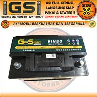 Gambar AKI MOBIL 58024 / LN3 / DIN 84 GS MF 12 VOLT 80 AMPERE AKI KERING dari innerstock undefined 4 Tokopedia