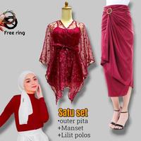 Gambar Paket Kondangan GRATIS RING Outer brokat cape Brokat Crop Kondangan Pesta Brokat seragam Bridesmaid Terbaru 2024 Muslim Cantik Panjang Kebaya Wanita Dewasa HAPPY SHOPPING DAN TERIMAKASIH . dari Kios Bu Dimas undefined 3 Tokopedia