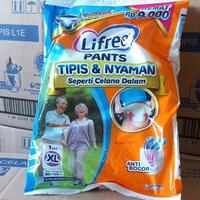 Gambar (SF)[PROMO MURAH 50PCS] LIFREE SACHET PANTS POPOK CELANA DEWASA ORANG TUA M L XL | POPOK DEWASA ADULT LANSIA dari Saff Storeinc undefined 3 Tokopedia