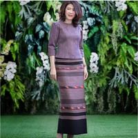 Gambar Set baju atasan tunik & rok tenun medan limited edition kondangan pesta acara formal premium - set baju wanita, S dari Bharatabatik99 undefined 2 Tokopedia
