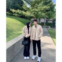 Gambar SYAWA Couple Set - Kemeja Kanvas Couple Sudah 2 Pcs - Baju Couple Pria Wanita Korean Style dari SILA FASHION1 undefined 2 Tokopedia