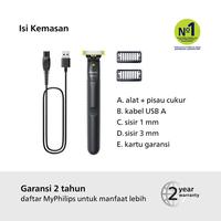 Gambar Dijual Philips | OneBlade | Alat Cukur Electric Hybrid Pria | Cukur dan Tata Tanpa Luka Baret | Handle Pisau Cukur | QP1424/10 - HandleTerlaris - Handle+1Refill dari Nirwa St0re undefined 5 Tokopedia
