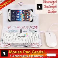 Gambar Compex- Portable Keyboard dan mouse untuk hp Android dengan Lucu PU Kulit Kasus Mini Keyboard hp Adjustable Pemegang Kompatibel dengan Keyboard hp Android Vivo Realme OPPO Huawei Xiaomi Samsung dari sumarbitia undefined 1 Tokopedia