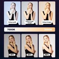 Gambar Selfie Light Portable Clip Fill Light Led Video Light Camera Light 3 Cold Shoe Mini Vlog Fill Lamp Panel Photography For Phone Hp Komputer Vlog Dslr Camera - RGB dari Nchostore undefined 3 Tokopedia
