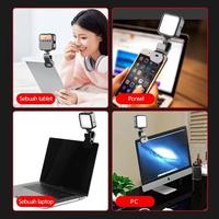 Gambar Selfie Light Portable Clip Fill Light Led Video Light Camera Light 3 Cold Shoe Mini Vlog Fill Lamp Panel Photography For Phone Hp Komputer Vlog Dslr Camera - RGB dari Nchostore undefined 5 Tokopedia