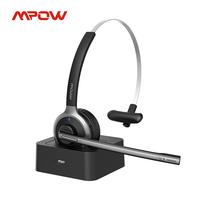 Gambar Mpow M5 Pro Bluetooth 5.0 Headphones with Mic Charging Base Wireless Headset for PC Laptop Call Center Office 18H Talking Time dari Jayashop2314 undefined 1 Tokopedia