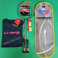 Gambar RAKET BADMINTON LINING TURBO X 80 GEN II KOMPLIT DAPAT KAOS SENAR GRIP TAS ORI dari Grace Race Store undefined 1 Tokopedia
