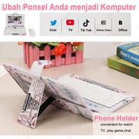 Gambar Compex- Portable Keyboard dan mouse untuk hp Android dengan Lucu PU Kulit Kasus Mini Keyboard hp Adjustable Pemegang Kompatibel dengan Keyboard hp Android Vivo Realme OPPO Huawei Xiaomi Samsung dari sumarbitia undefined 2 Tokopedia