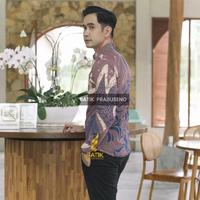 Gambar new barca lavender kemeja batik pria slimfit premium lengan panjang bahan katun halus lapis furing dari BerkahBersamaKitaa undefined 4 Tokopedia