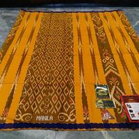Gambar Sarung MANILA Trunojoyo original full sutra Muslim Dewasa - hijau pupus - hijau botol dari Berkah kain store undefined 5 Tokopedia