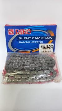 Gambar Original RIKO Rantai keteng Motor Kawasaki Ninja 250 Fi Injection Injeksi New Old Thailand Karbu kamprat Silent Timing Chain Genuine 3x4 124L dari Andalansemuanya undefined 1 Tokopedia