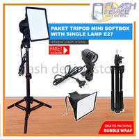 Gambar Paket Tripod Lighting Stand Mini Softbox with Single Lamp Holder E27 dari Danta market undefined 1 Tokopedia