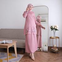 Gambar One set kinara kurung melayu katun toyobo bordir bunga fashion muslim wanita terbaru terlaris cod Baju Setelan dari envjola undefined 3 Tokopedia