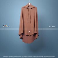Gambar Khimar Nissa Hijab Syari Crinkle Premium Instan, Panjang Kerudung Muslim Bergo dari tokosapuran undefined 3 Tokopedia