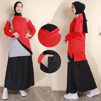 Gambar Setelan Baju Senam Muslimah Rok Celana / Model Celana Rok Muslimah Setelan Baju Olahraga Wanita Muslimah dari TIENTO STORE undefined 5 Tokopedia