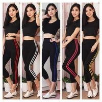 Gambar Setelan Baju Senam Fitness Olahraga Gym Yoga Zumba Wanita Import dari TIENTO STORE undefined 1 Tokopedia