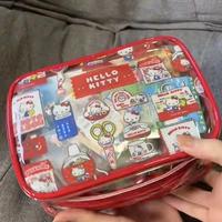 Gambar New Sanrio Clear Makeup Bag Kawaii Cartoon Hello Kitty Waterproof Skincare Storage Bag Cute Portable Travel Bags Gifts for Girls dari Ride Your Fears undefined 4 Tokopedia