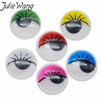 Gambar Julie Wang 50PCS 10-20mm Self-adhesive Dolls Eye Eyelash Random Mixed Colorful Eyelid Plastic Googly Eyes Toy Making Accessory dari GROSIR CV BURGUNDY AYWYY undefined 3 Tokopedia