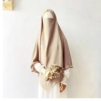 Gambar Hijab Jilbab Syari Putih Tulang Kerudung Dewasa Daily French Khimar dari DHEA AKS HIJABS undefined 4 Tokopedia