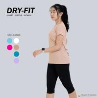 Gambar Kaos Dry fit Olahraga Running Gym Wanita Lengan Pendek dari lunaa food undefined 1 Tokopedia