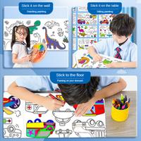Gambar 300CM DIY Drawing Roll Sticky Color Filling Paper Graffiti Scroll Coloring Roll Kids DIY Painting Educational Toys For Children dari GATEL21STORE undefined 3 Tokopedia