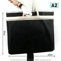 Gambar Terlaris! New! Portable A2 Portfolio Folder File Bag A1 Plus Size Zipper Bag Drawing Folder A2 / A1 dari Fegreenwod undefined 3 Tokopedia