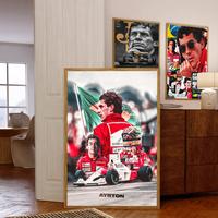 Gambar Ayrton Senna Racer DIY Sticky Poster Whitepaper Prints Posters Artwork Vintage Decorative Painting dari ai fauziah h undefined 5 Tokopedia