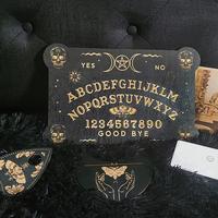 Gambar Wooden Divination Pendulum Board Engraved Magic Board Ouija Board Metaphysical Message Witch's Pendulum Board Kit dari Mulumba undefined 2 Tokopedia