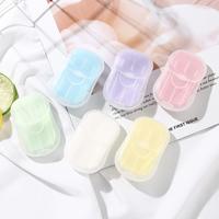 Gambar 50/100pcs Cleaning Soaps Scented Slice Washing Hand Bath Travel Scented Foaming Portable Hand Wash Soap Paper Body Cleanser Tool dari iirrwwaannnn undefined 2 Tokopedia