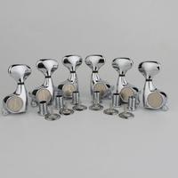 Gambar Guyker 3R3L Guitar Machine Heads 1:21 Sealed Tuning Key Pegs Tuners Set Replacement for ST TL SG Style Electric Guitars Chrome dari Lureo Store undefined 1 Tokopedia