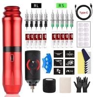 Gambar Complete Wireless Tattoo Machine Set Mini Rocket Rotary Pen Suit Cartridges Needles Tattoo Power Supply Professional Makeup Kit dari JAYARA STORE undefined 1 Tokopedia