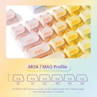 Gambar Akko Original Cute Theme MOG/MOA/MAO Profile PBT Keycap Set 5-side Dye-sub ANSI/ISO Layout Girl Keycaps Gift Round Bun Mushroom dari Mandarinnn#04 undefined 4 Tokopedia