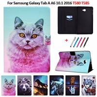 Gambar Etui For Samsung Galaxy Tab A 10 1 2016 Case T580 T585 Animal Painted Leather Tablet Coque For Galaxy Tab A A6 10.1 2016 Case dari tokoraimu undefined 1 Tokopedia