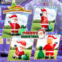 Gambar 20 / 26 / 33 ft Inflatable Santa Claus Giant Christmas Inflatable Decoration Chimney with Reindeer 3 Size Available dari BEE SAVE STORE undefined 5 Tokopedia