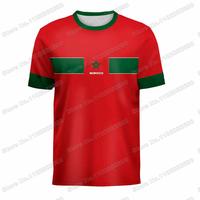 Gambar 2023 Morocco Original DIY Football Shirt Flag Custom Name Men And Womens Training Tops Fitness Jersey Running Hiking Jersey Tops dari valihphil undefined 4 Tokopedia