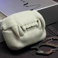 Gambar Tiger Tooth Wireless Earphone Cover With Keychain Silicone Protective Headphone Case Earbuds Case For Airpods Pro1/23 Accessorie dari aildrins undefined 1 Tokopedia