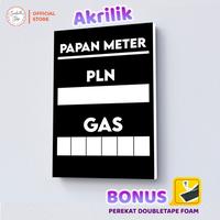 Gambar Papan Meteran PAM PLN GAS Acrylic Sign Board Signage Akrilik Minimalis - 20X30+PEREKAT, CUSTOM TEKS dari Sevani934 undefined 3 Tokopedia