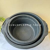 Gambar Bak Karet 56 cm Jumbo SAP 26 & 28 Hitam Tebal Ember Air Jolang Baskom Cuci Mandi ANTI PECAH Kokoh Awet - SAP 26 dari Sevani934 undefined 3 Tokopedia