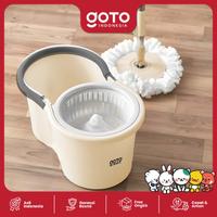 Gambar Goto Abel Alat Pel Lantai Pembersih Lantai Spin Mop Ultra - BEIGE dari Goto.Indonesia undefined 3 Tokopedia