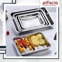 Gambar AT9 【Ramadhan Sale】PIFACIA Nampan Gorengan Takjil Baki Stainless Wadah Tempat Saji Makanan Prasmanan Baking Tray dari mujito8373 undefined 3 Tokopedia