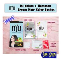 Gambar Nyu Kemasan Sachet Pewarna Rambut Yang Bagus Cat Rambut 100% Original Premium Quality Cat Rambut Permanen Halal BPOM NYU Creme Hair Colour 30ml Coppery Brown Asli Tanpa Amonia Cat Rambut Korea Tanpa Bleaching Pewarna Rambut Penutup Uban Semir Rambut Murah dari black tukijo undefined 4 Tokopedia